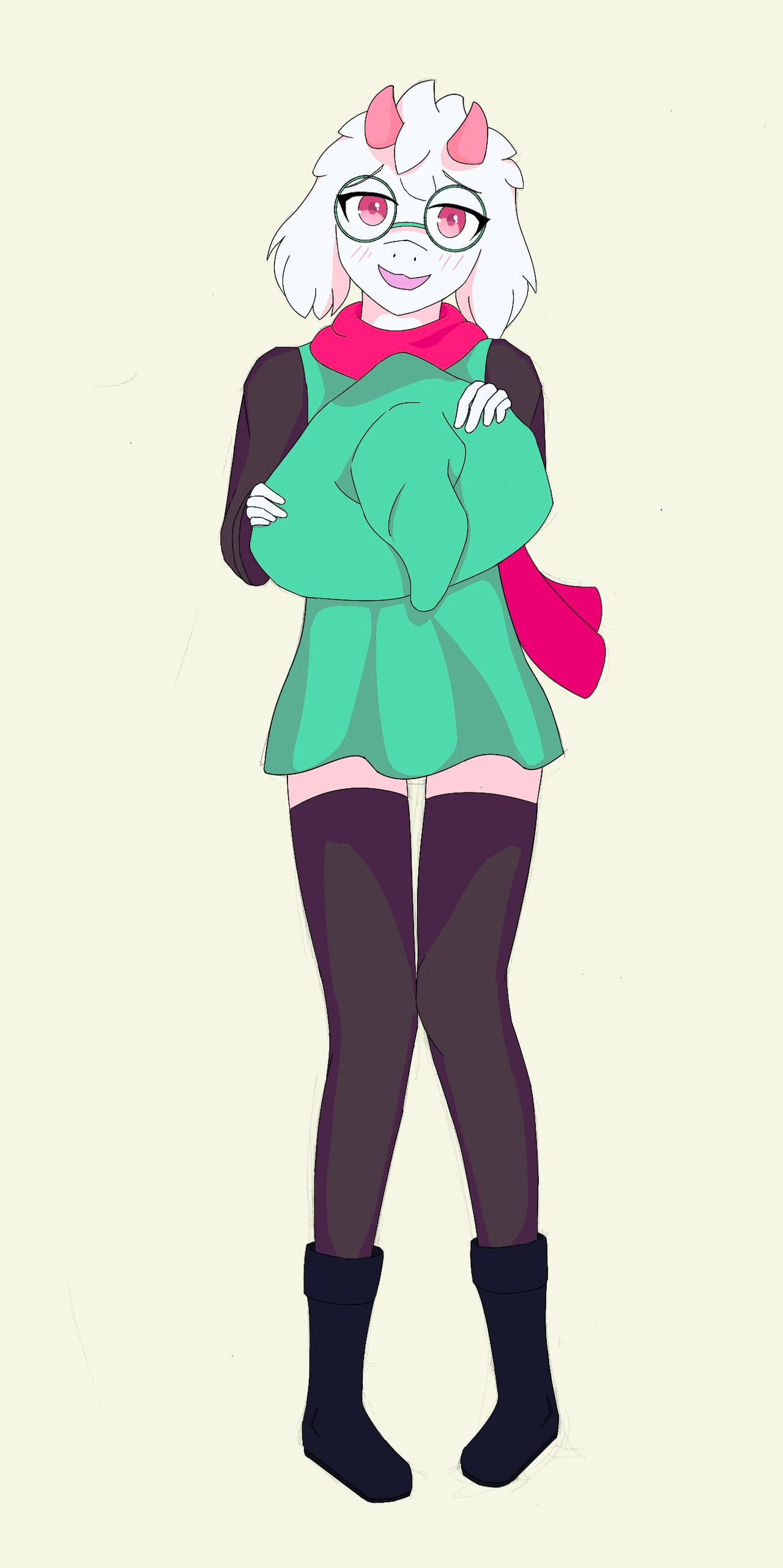 Simple Ralsei Drawing Ralsei Drawing by Lysol123 on DeviantArt