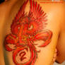 phoenix tattoo back piece