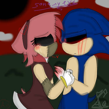 Sonic Exe And Amy Rose by Silvitrine on DeviantArt