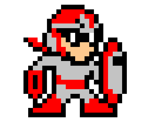 Giant 8-bit Proto Man