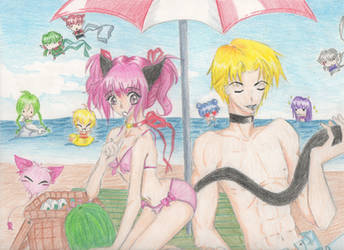 Tokyo Mew Mew At The Beach