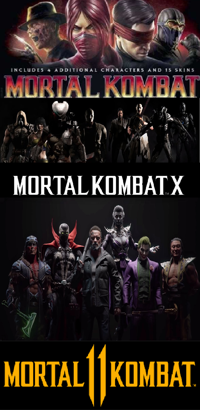 Mortal Kombat 9, X, 11 Characters by MnstrFrc on DeviantArt