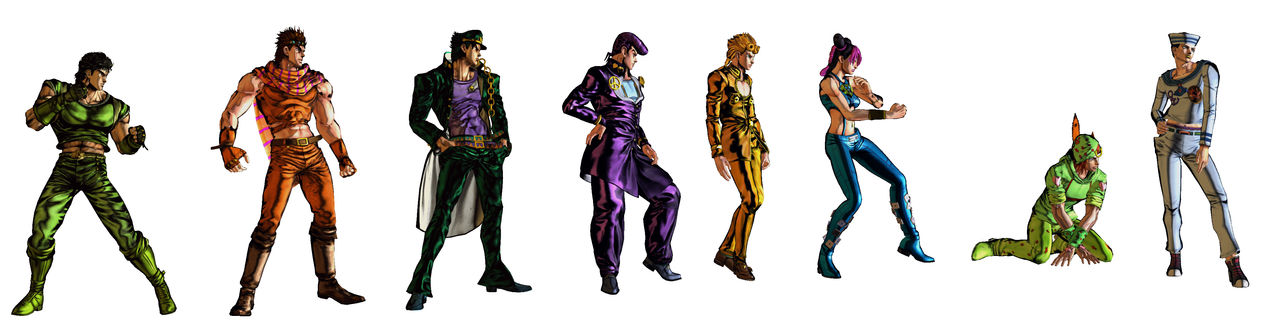 Jojo Reverse Color JJBA Main Jojo Alternate Colors by ammarmuqri on DeviantArt