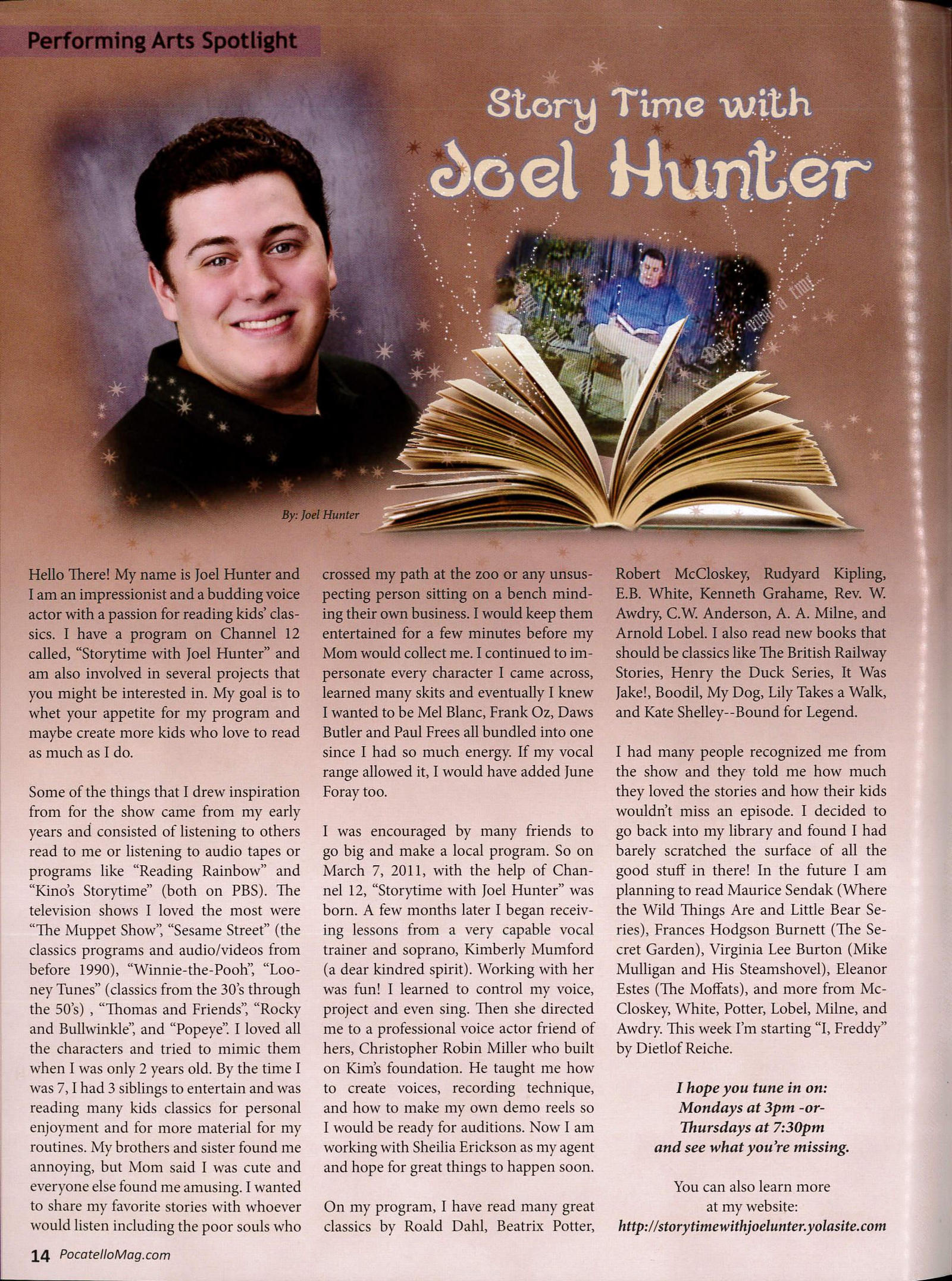 Storytime with Joel Hunter Article