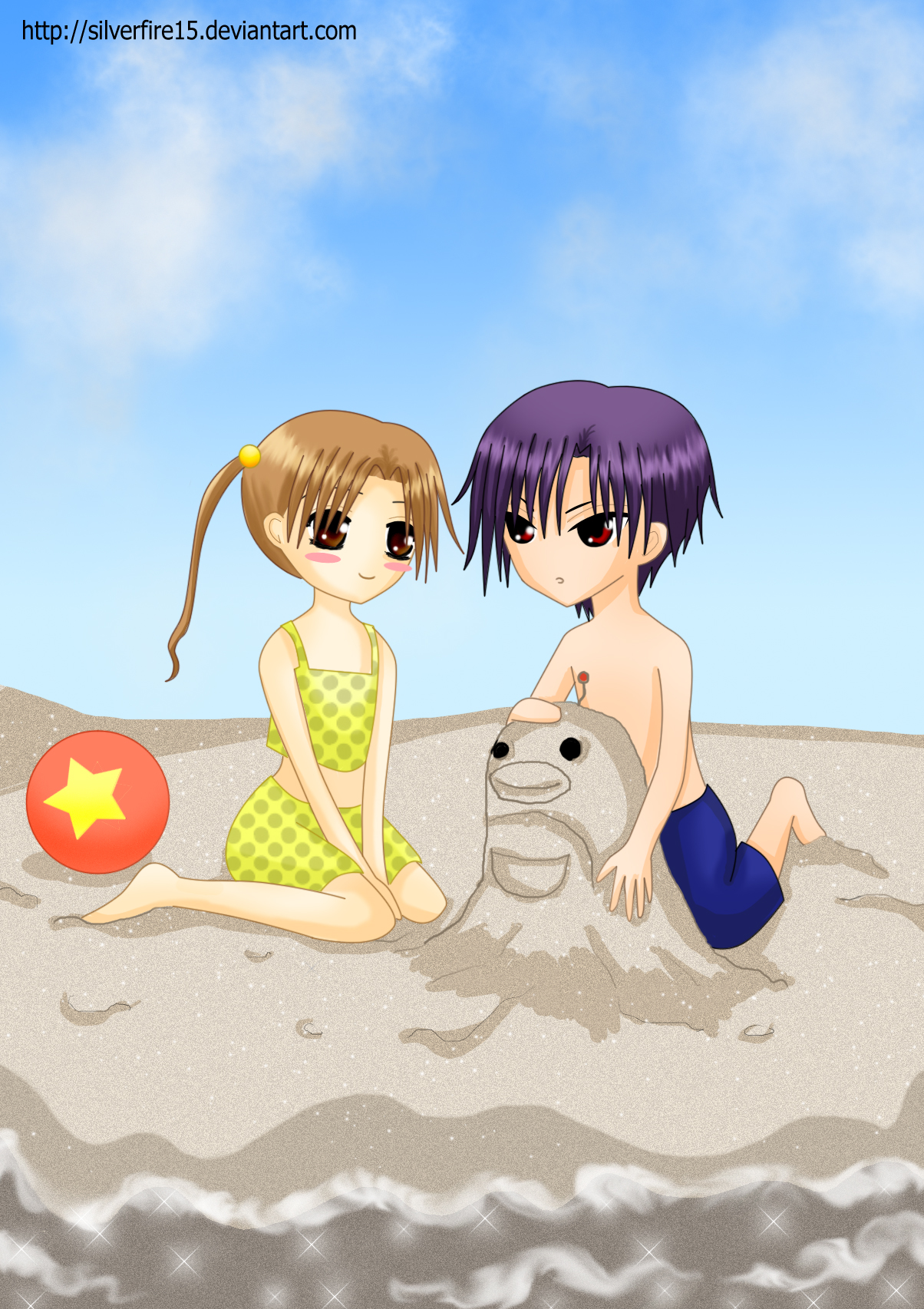 ChibiNatsumeMikan_Beach