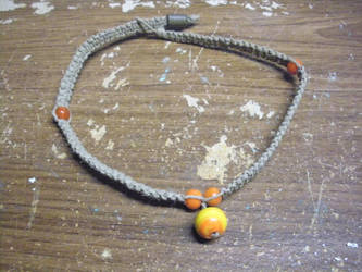 Orange and yellow necklace