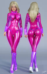 Samantha Zero Suit 3D Character Reference