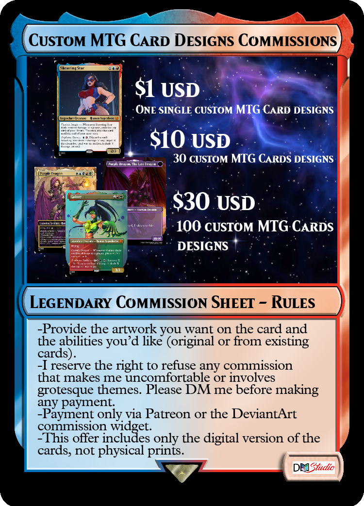 Custom MTG Card Designs - Commissions Open! by LadyDreamMaker on DeviantArt