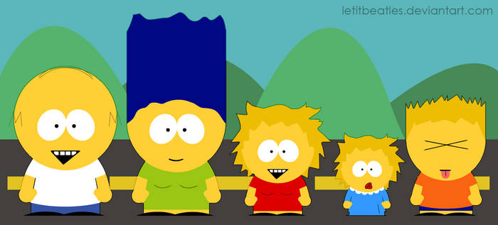 Simpsons - South Park Style