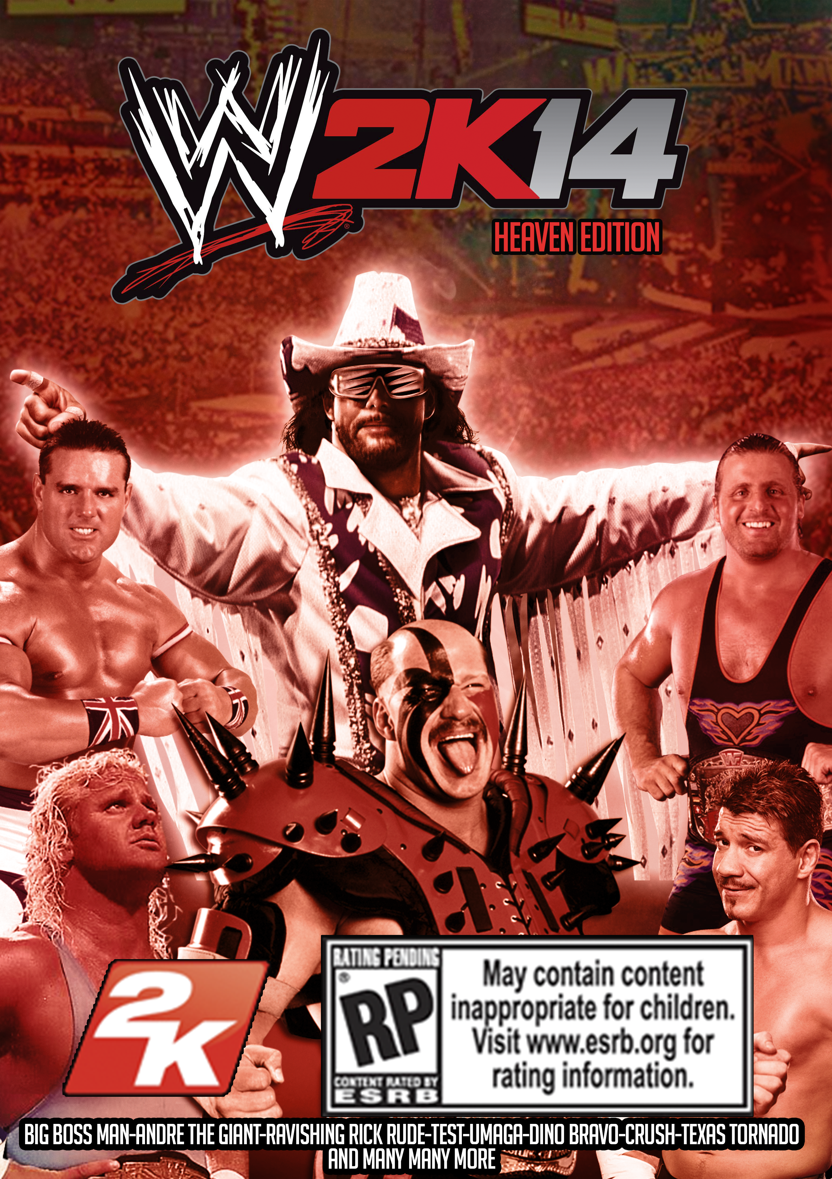 Custom WWE 2K14 cover (Legends Edition)