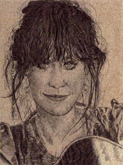 Zooey Deschanel napkin