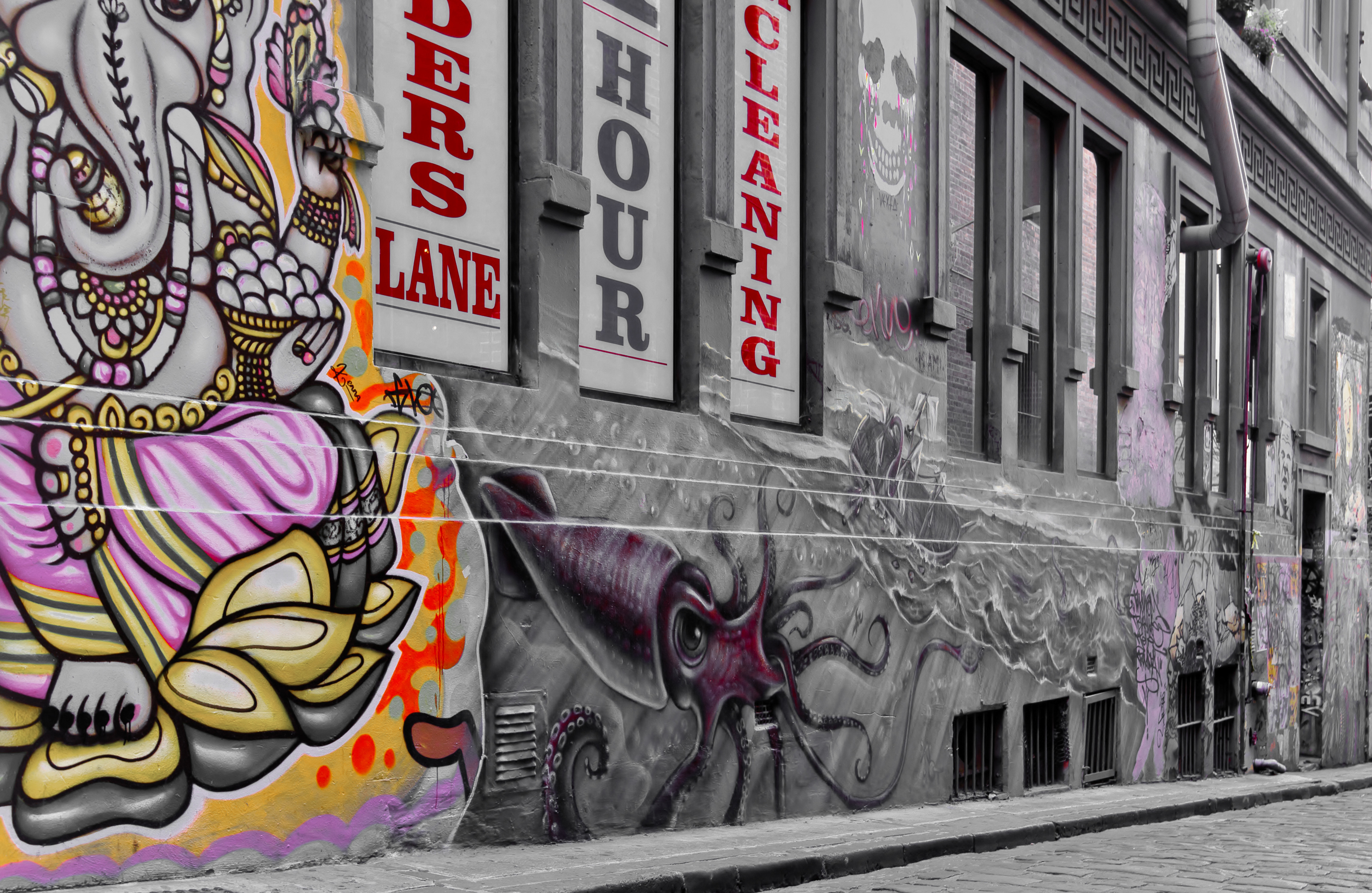 Melbourne alleyways Street art