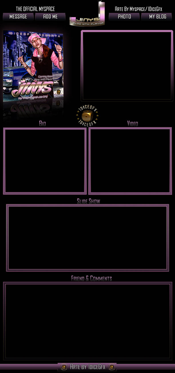 jinys layout myspace by 1dicegfx on DeviantArt