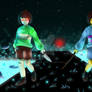 Chara and Frisk
