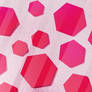 Background - Hexagons Bright Pink/Red