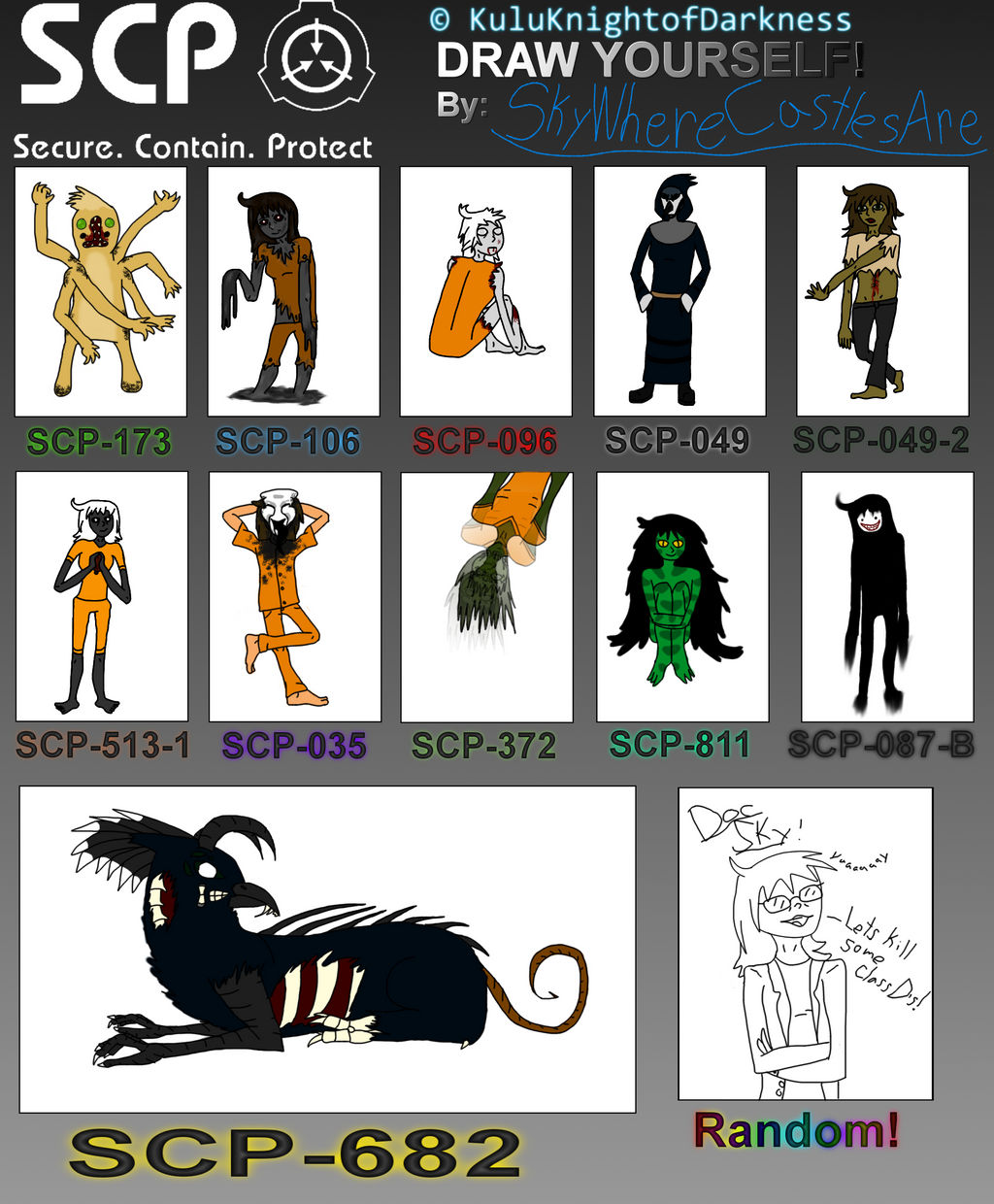 Me As Some SCPs By Skywmv On DeviantArt me-as-some-scps-by-skywmv-on-deviantart
