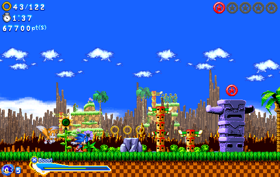 The Spriters Resource - Full Sheet View - Sonic Chaos (Fan Game) - Green  Hill Zone Background