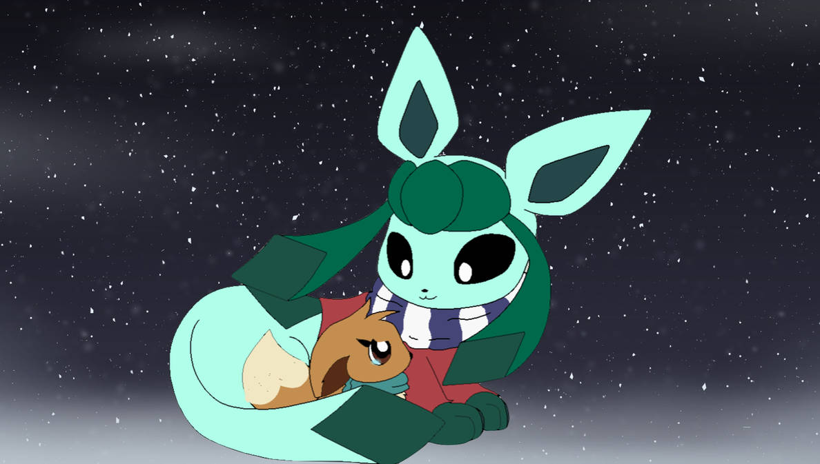 Eevee meets a Unexpected Glaceon