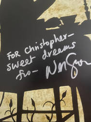 Neil Gaiman's Autograph! by ChinchillaChris67