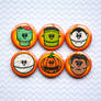 Halloween - Pinback Badge, Magnet or Sticker