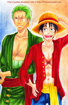 Zoro and Luffy