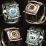 Portal Corrupt Core Rings (Silver)