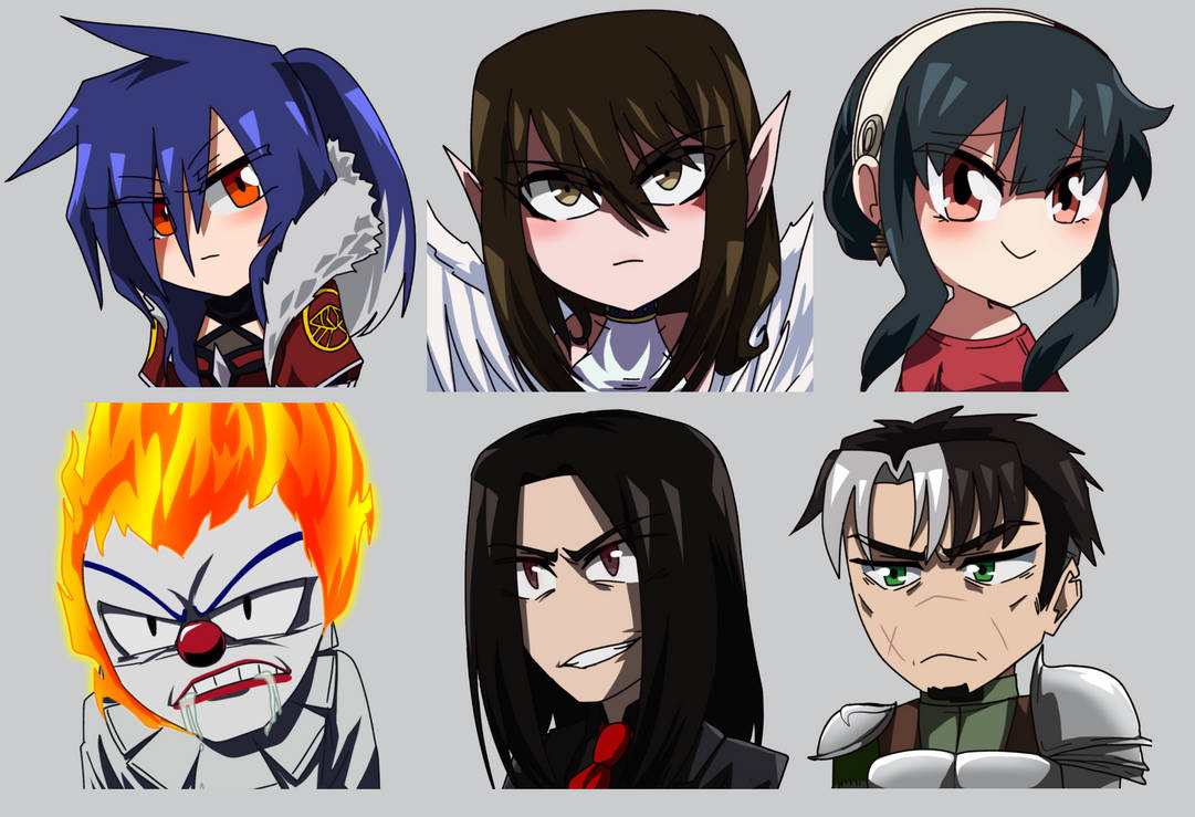 Chibi Portrait Commission Samples by Sakusagi on DeviantArt