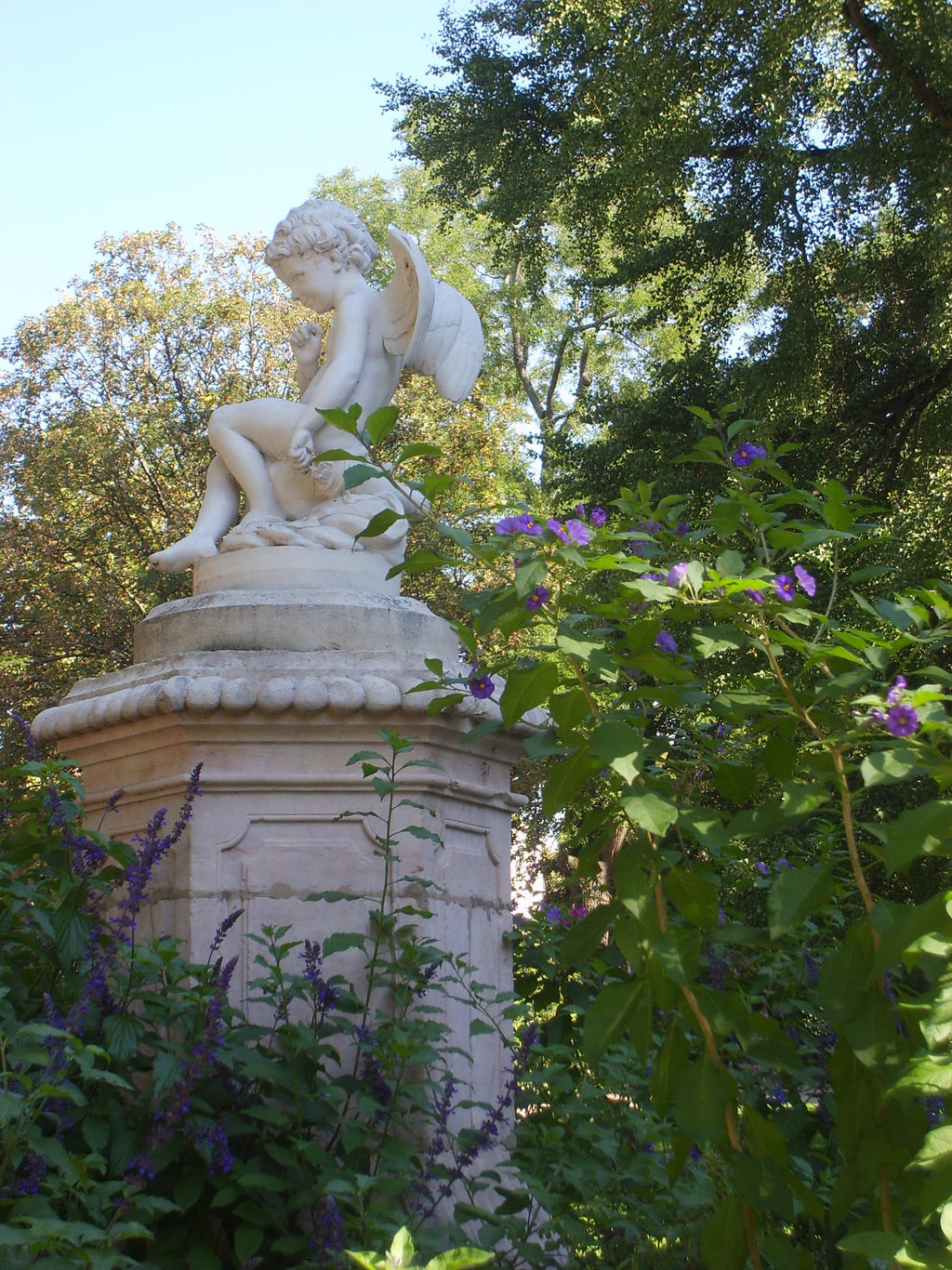 Angel in a garden