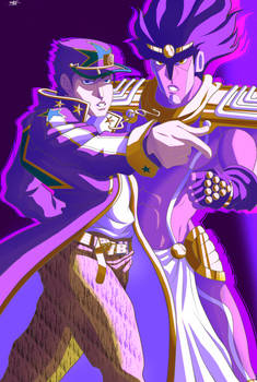 Jotaro Kujo and Star Platinum