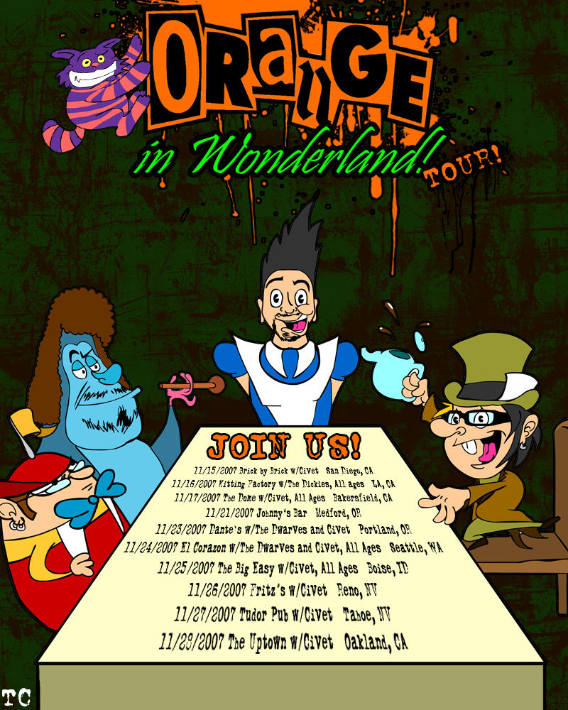 Orange In Wonderland Poster by IrrIsponsible on DeviantArt