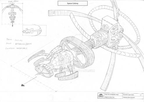 Space Colony Orthographic