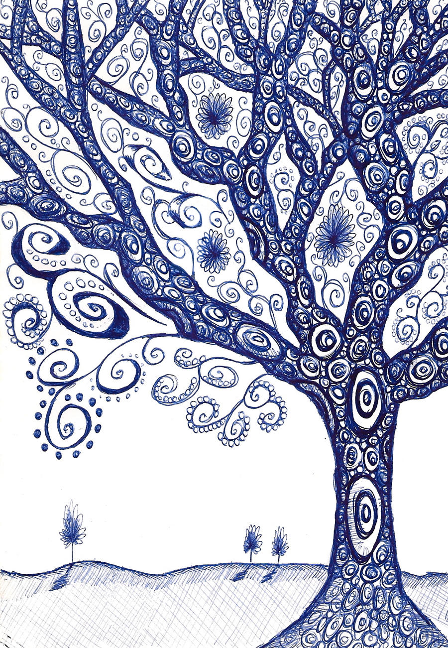 Tree Doodle In Biro By Stuartshields On Deviantart Tree Doodle In Biro By Stuartshields On Deviantart