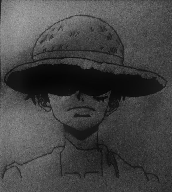Black and White Luffy by ThompsonCrew on DeviantArt