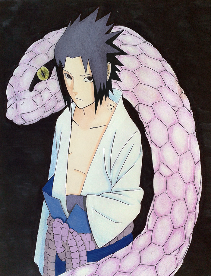 Sasuke Classico Colorido Sharingan by ADMUlielson on DeviantArt