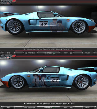 Ao no Exorcist Gulf Livery Ford GT GT1 Itasha