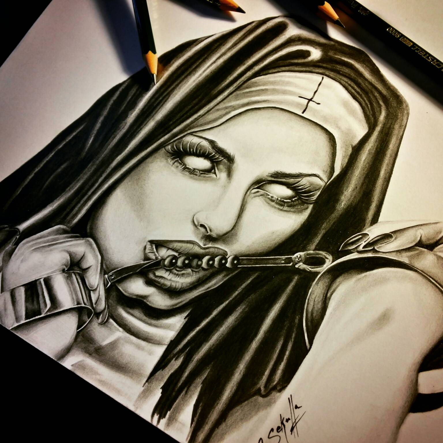 Devious Nun Drawing Cassandra Sekulla by CassandraWilson on DeviantArt