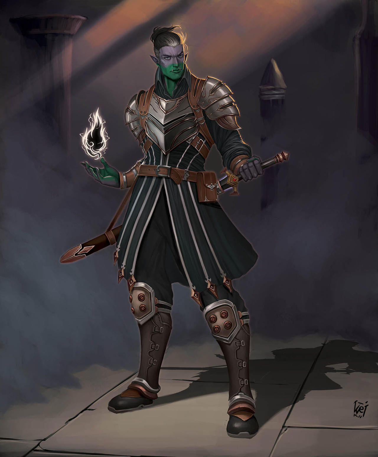 Nyx The Hexblade Warlock By Davidkoo On Deviantart