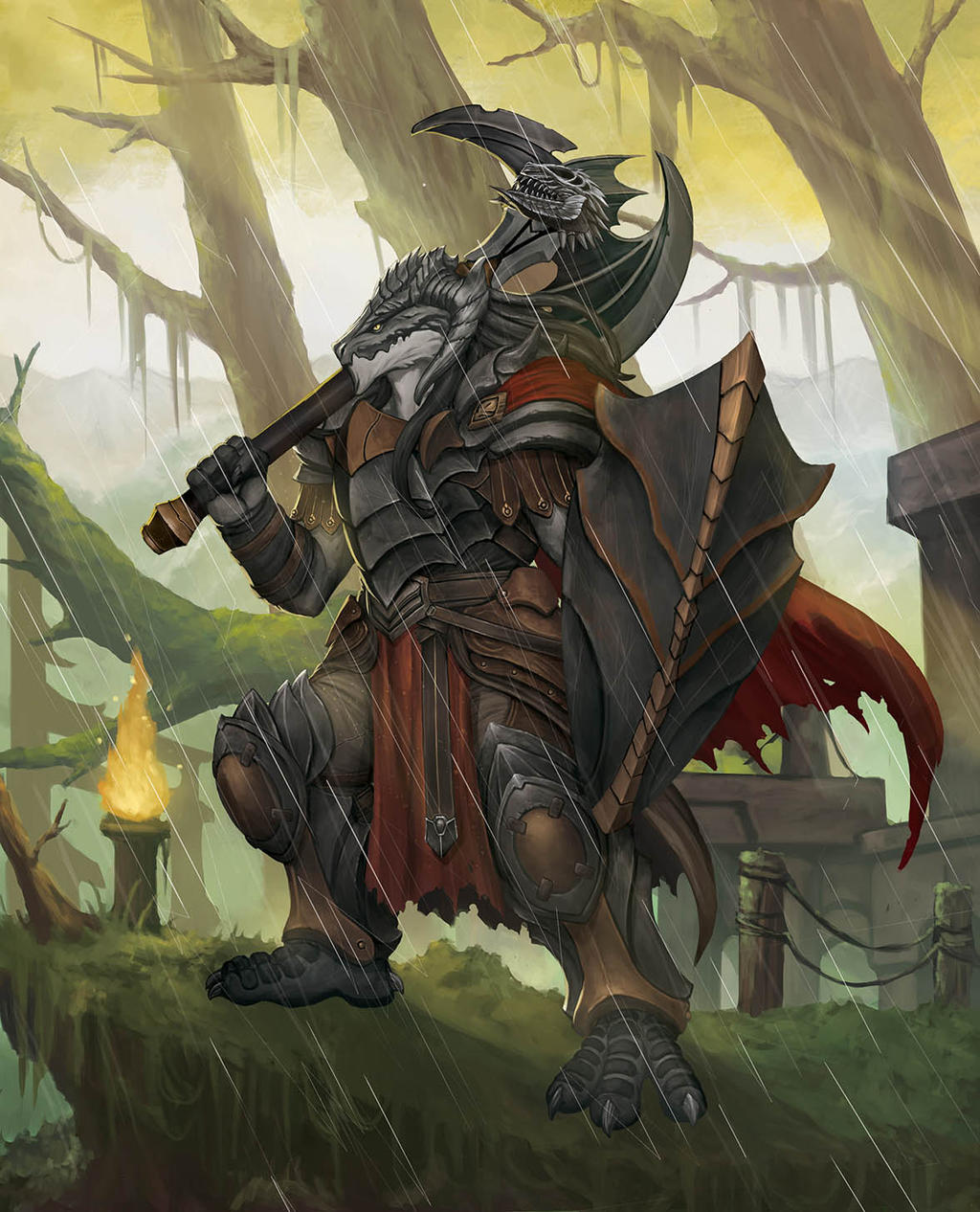 Dragonborn Rizz Raz V'Roth the dragonborn paladin by DavidKoo on DeviantArt