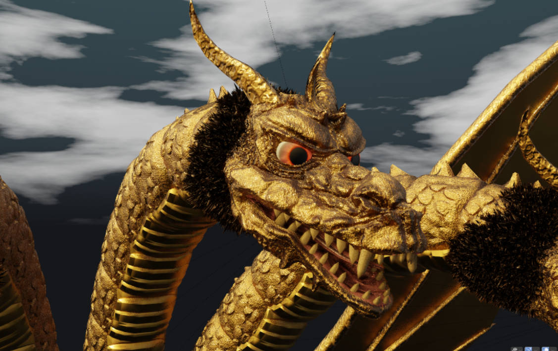 Kaiju Universe Showa King Ghidorah Texture By NFZackFoster On DeviantArt kaiju-universe-showa-king-ghidorah-texture-by-nfzackfoster-on-deviantart
