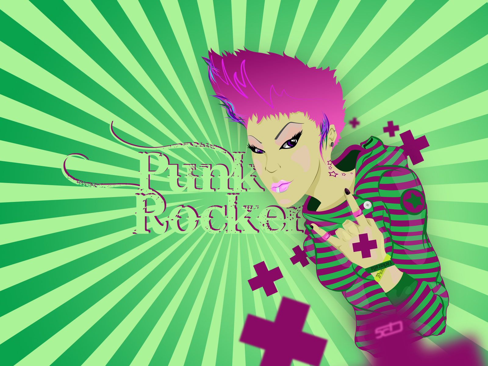 Punk Rocker Wallpaper