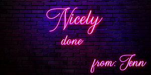 Neon GIF Animation: Nicely done...