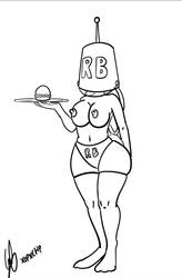 Lola Bunny waitress of plankton