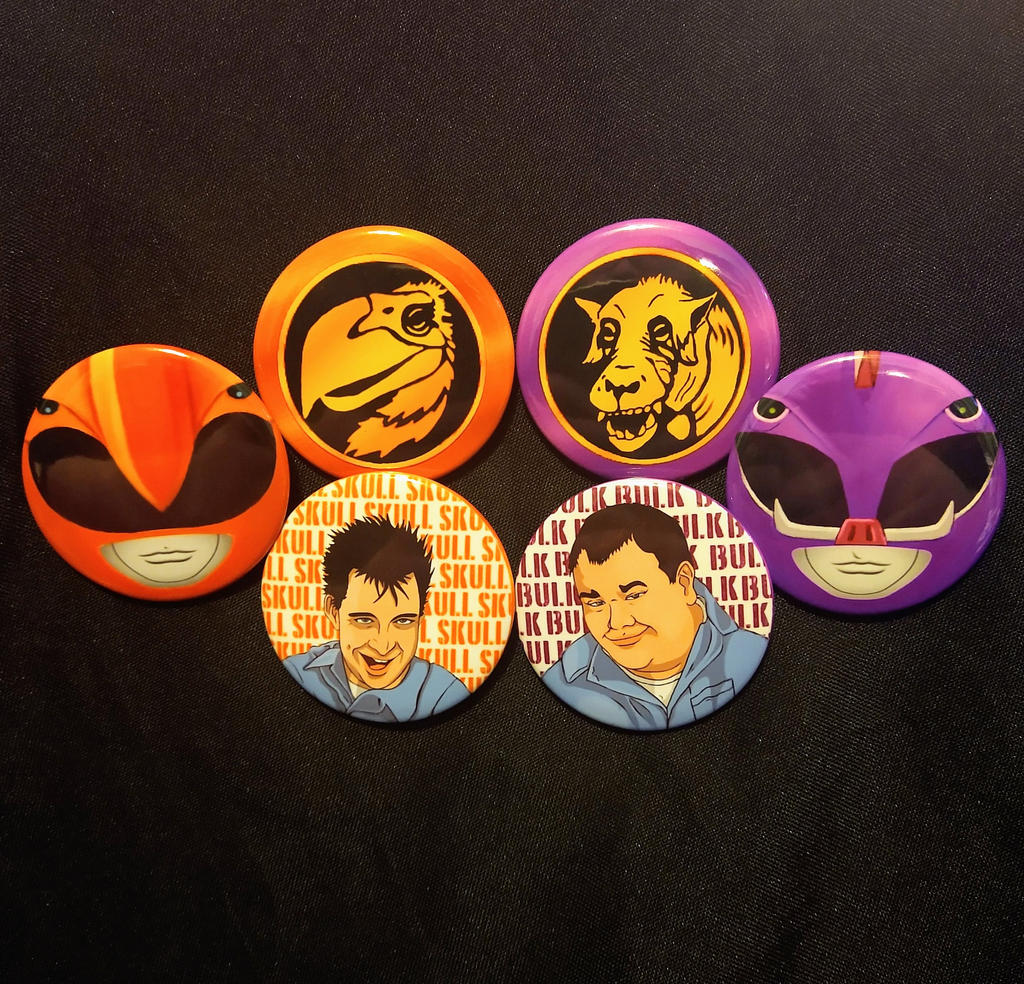 Mighty Morphin Power Ranger: Bulk and Skull Set by DuskWingArts on ...