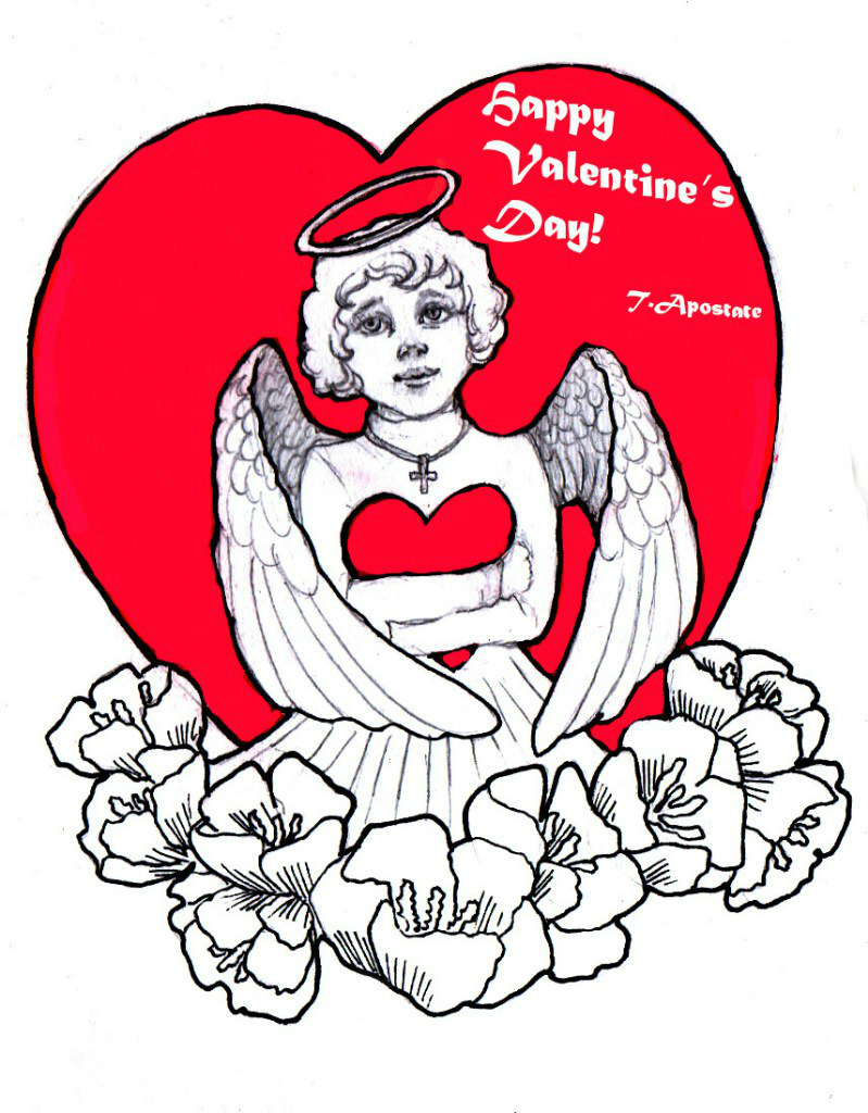 Valentine with angel