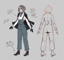 Character design (work in casino) another variant