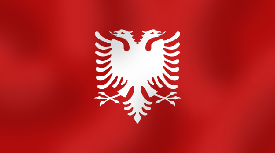 Alt. Albanian flag