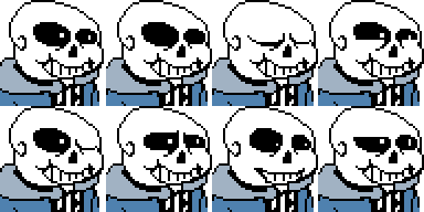 sans dialogue portraits for a game by Vikt3211 on DeviantArt