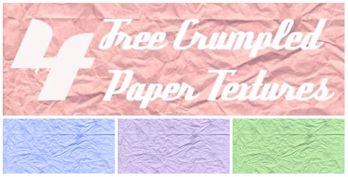 4 HD crumpled tissue paper textures