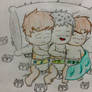 Steve, Runt and Daxper's sleeping together 