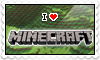 I LOVE Minecraft Stamp